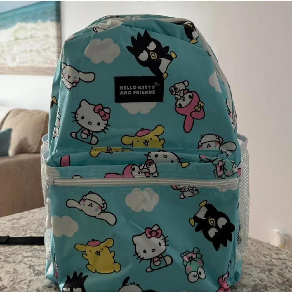 Sanrio Hello Kitty Kids School Backpack Girls Bookbag Zipper Pocket NWT